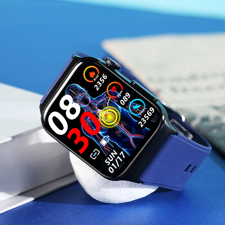 E500 smart watch (H Band) non-invasive blood glucose oxygen ECG+PPG temperature heart rate BT5.0 intelligent health smart watch