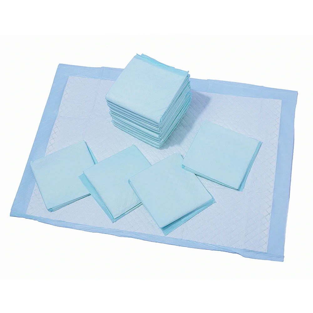 Factory Price OEM Disposable Underpad Adult Hospital incontinence Green Backsheet SAP customized size