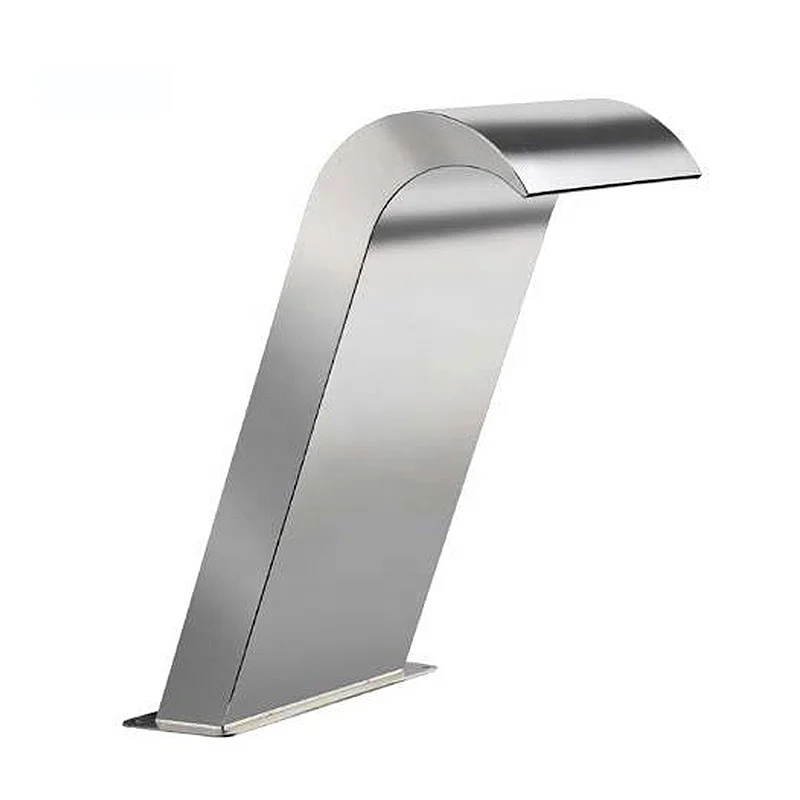 Swimming pool equipment curved hook-and-groove Bath Stainless Steel Pool Decorated Fountain Waterfall