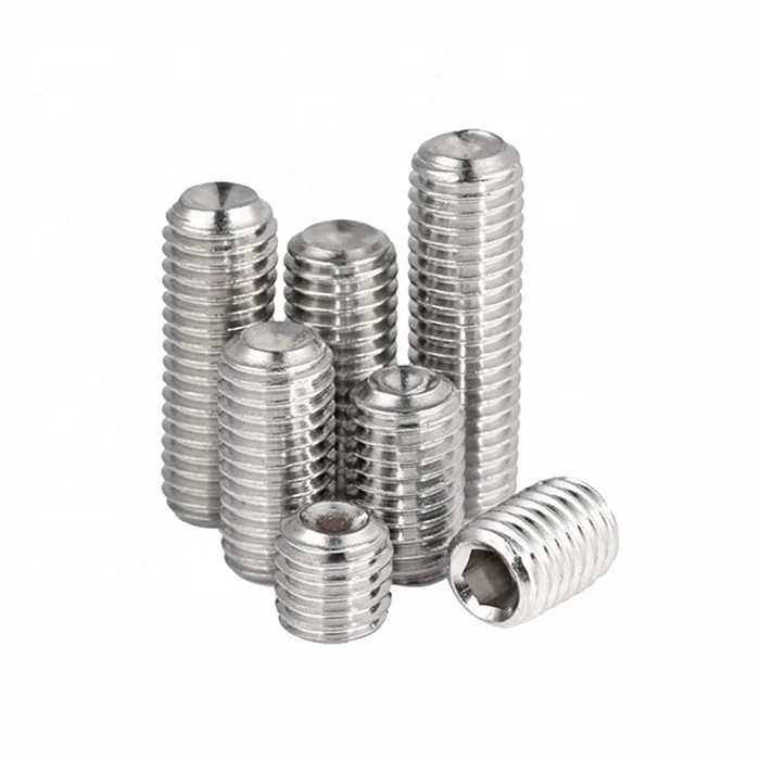 
DIN 916 SS Metric Hexagon socket set screws cup point 