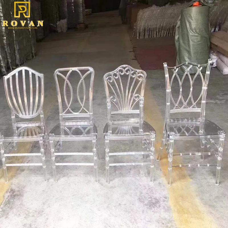 Оптовая продажа белые пластиковые стулья chiavari для