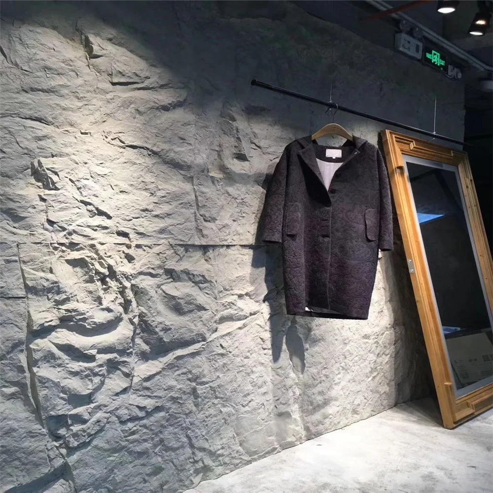 Artificial stone wall slab 3d faux stone wall panel for house decoration