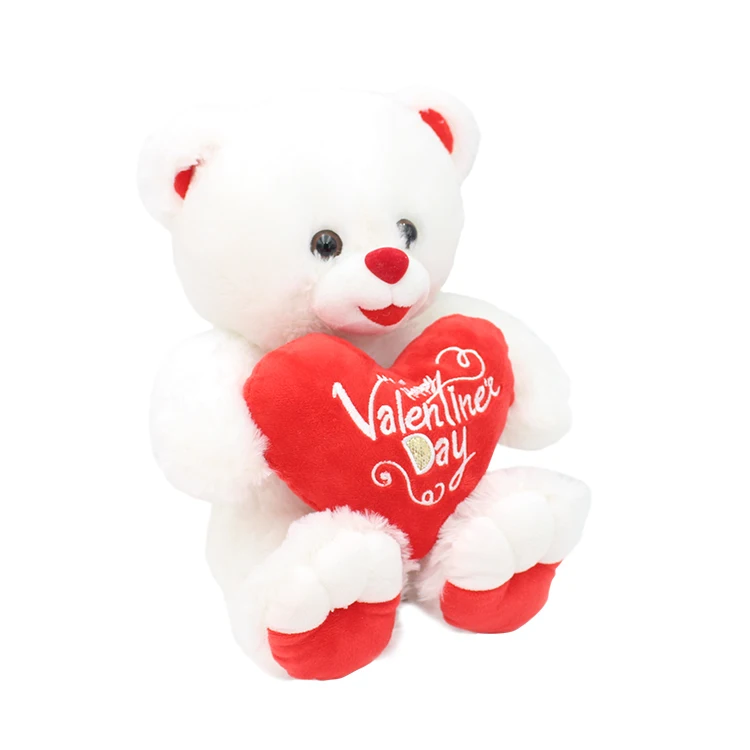 New Design White Small Valentines Day Gifts Soft Toy Teddy Bear Plush Toy