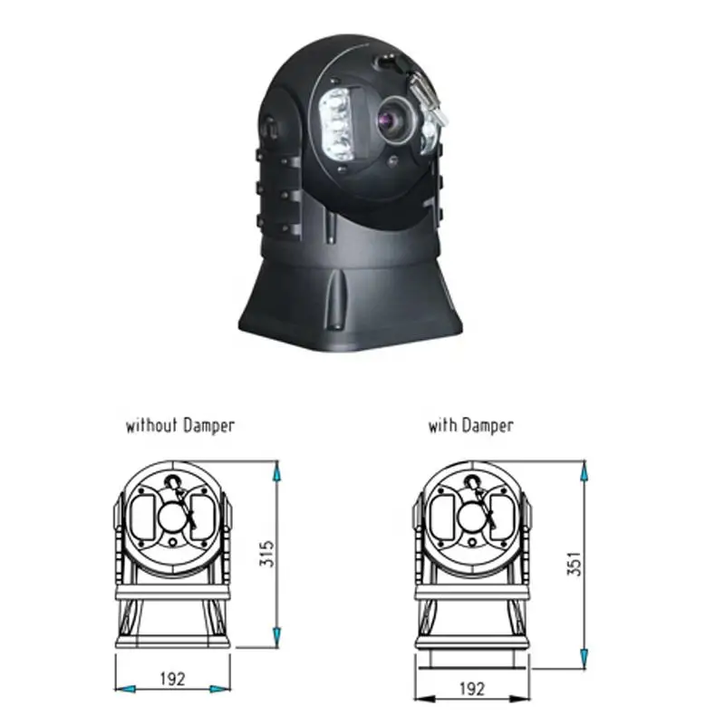 4.5inch Vandal-proof waterproof shock proof IR 150M 4MP 37X  PTZ Analog Security CCTV Surveillance Camera System