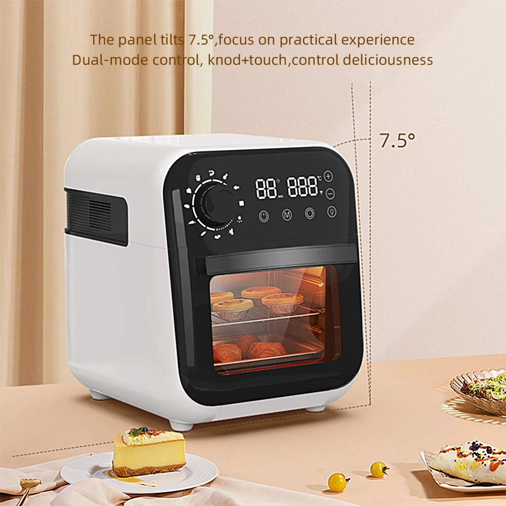 2024 New Design 12 L Cooker Air Fryer Oven Mini 2-in-1 Air Fryer Oven with built-in Smart Cooking Programs