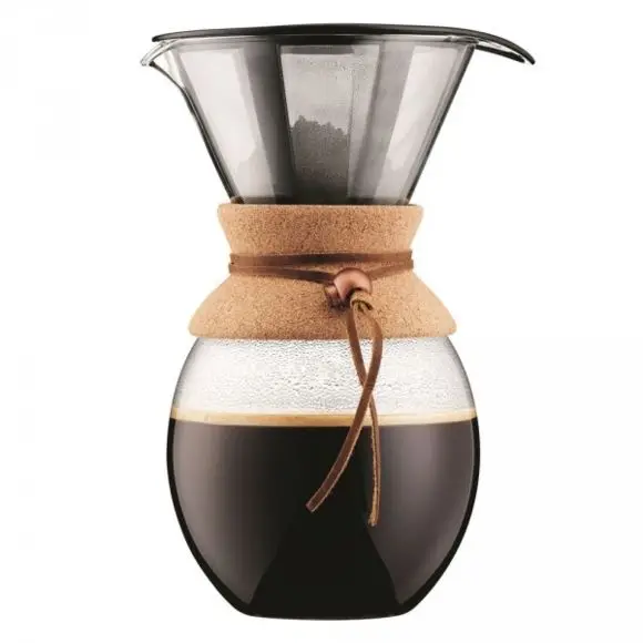 High-quality hot-selling Heat resistant Borosilicate glass drip expresso Coffee Maker with Permanent Filter