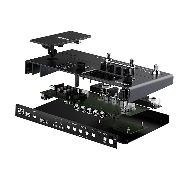 Hot NUX Versatile Modeler guitar processor MG-30 professional high quality multi guitar effects pedal box for electric guitar