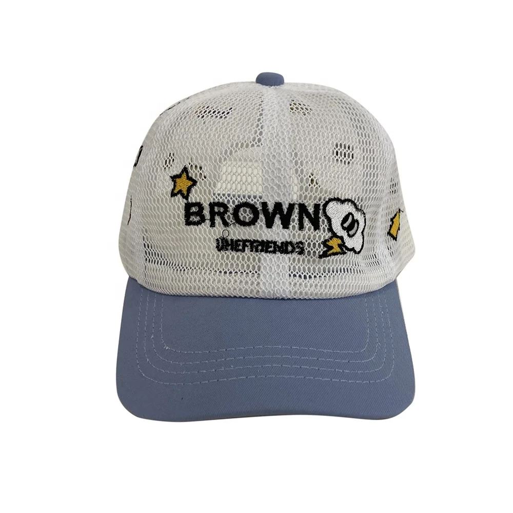 Custom Patch Logo Outdoors Gorras Cap Waterproof Cotton 6 Panel Kindergarten Kids Sun Screen Baseball Hats