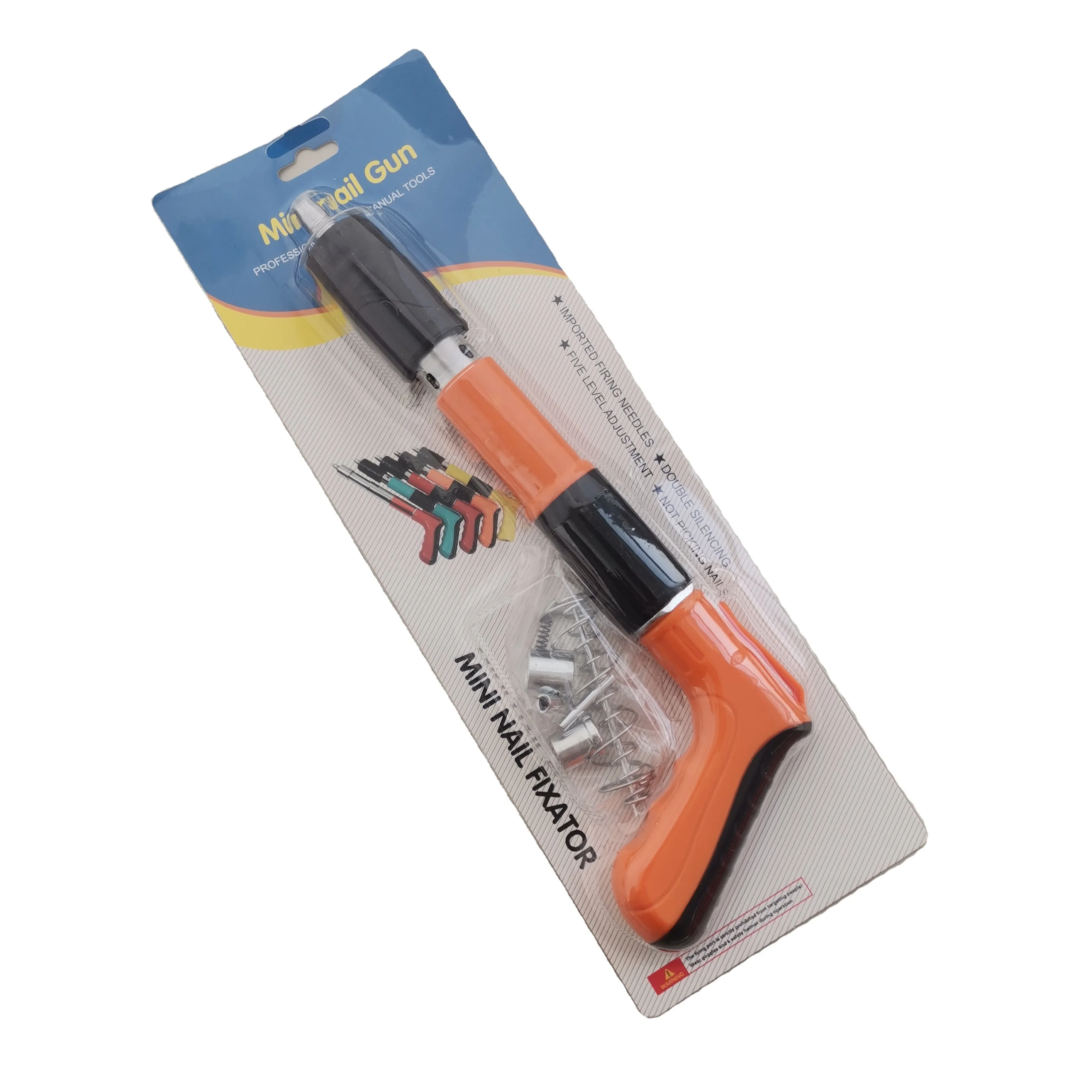 Mini Steel Nail Rivet Gun Tool Set Manual Metalworking for Cordless Ceiling Concrete Wall Anchor Wire Slotting Device Nail Gun