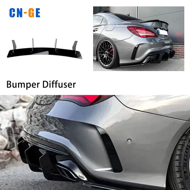 W117 Exterior Accessories Include Front Lip front Fog Lights Bumper Diffuser Spoiler For Mercedes Benz CLA C117 W117 13-18