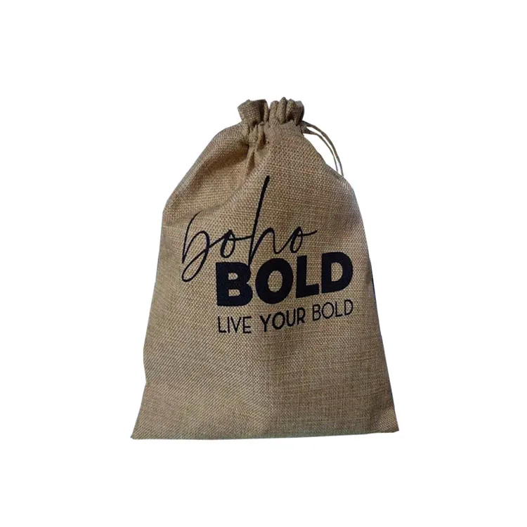 Wholesale Blank Eco Friendly Linen Hemp Grocery Bag Natural Burlap Tote Shopping Bag Bolsa Yute Jute Bag With Window