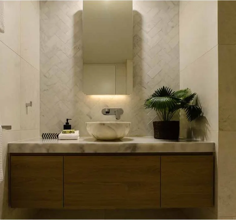 factory custom modern plywood bathroom vanity cabinet drawer new design