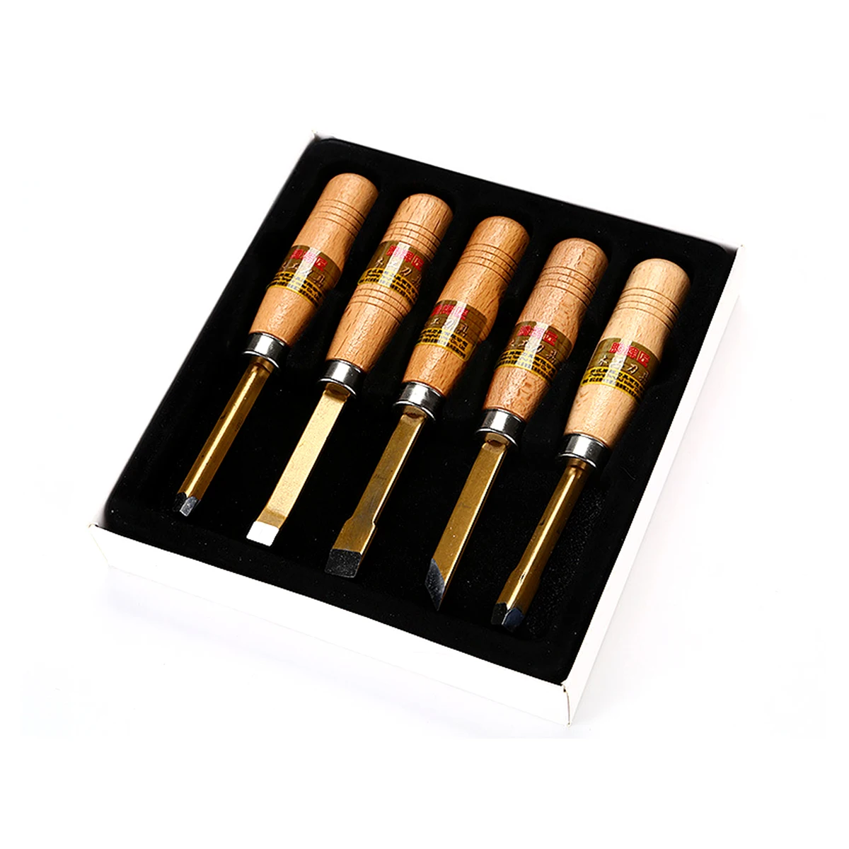 5PCS High Quality SKS5 Steel DIY Woodworking Wood Carving Chisel Set