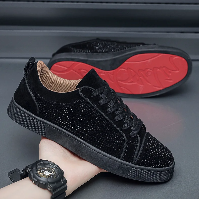 Hot Stamping Casual Running Shoes for Men Trendy Winter Sports Shoes for Youth Social Youth Board Shoes