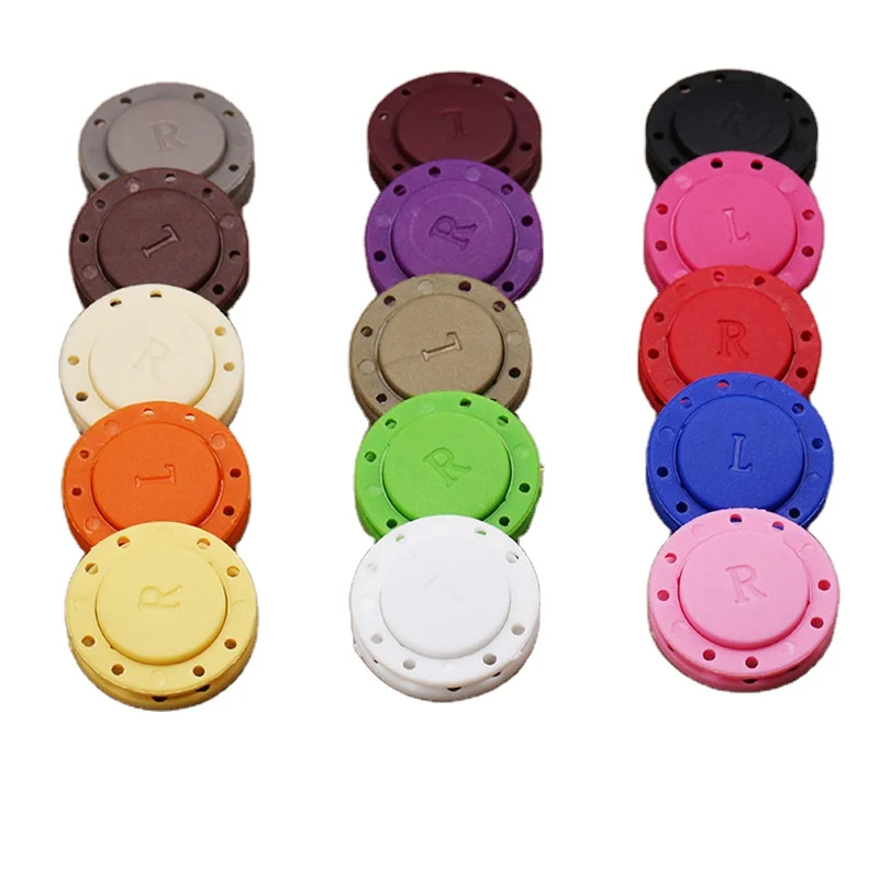 Color Nylon Invisible Magnet Buttons Round  Female Coat Snap Button Combination Button For Clothing