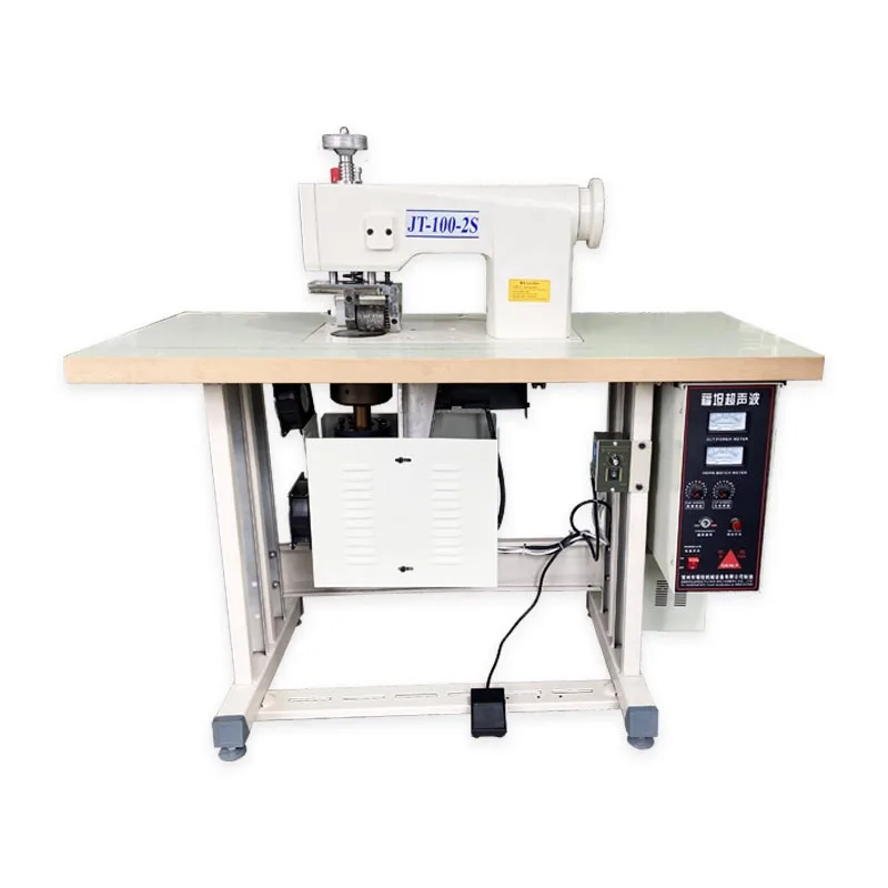 Double Motor 100mm Roller Ultrasonic Lace Embossing Machine