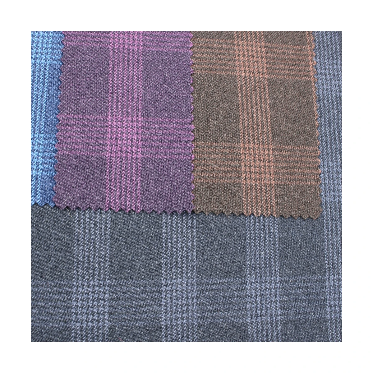 Fashion Design 100%Polyester Suiting Double Dye Woven Fabric with Regular Finish