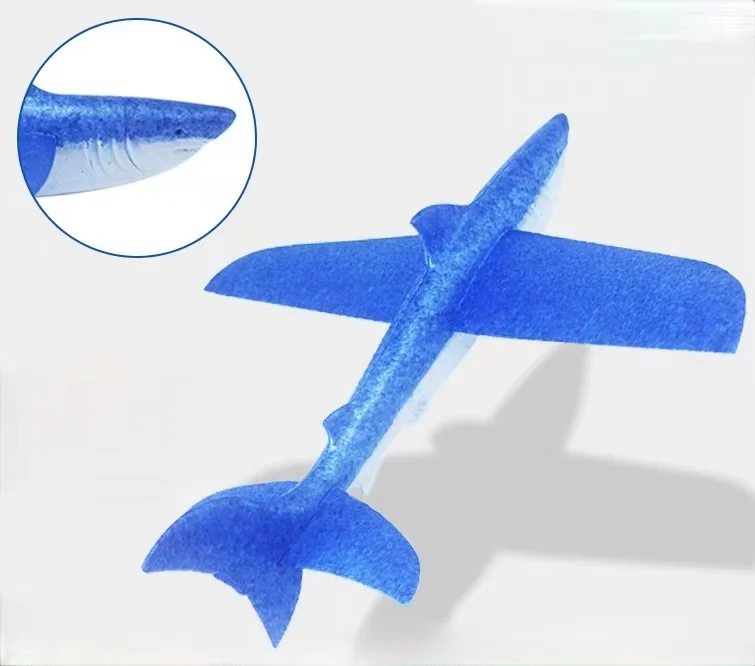 Factory Direct ST2013 Kids Shark Glider Indoor Outdoor Sports Game Toy EPP Material  Aircraft Airplane Direct Flying