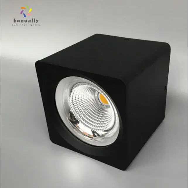
white black gray housing surface mounted COB LED downlight 