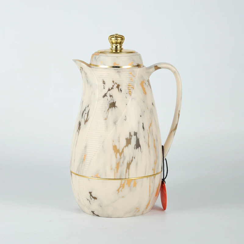 Sunlife Arabic Dallah New Arrival Plastic Body High Quality Tea Coffee Pot Pink Glass Vacuum Flask