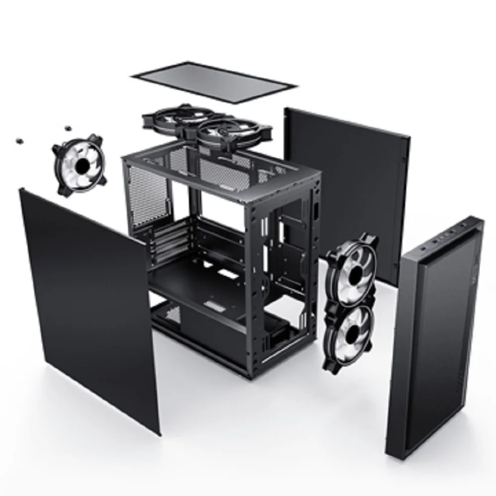 SAMA  Latest mini gaming case official  micro computer case USB 3.0 Black cabinet