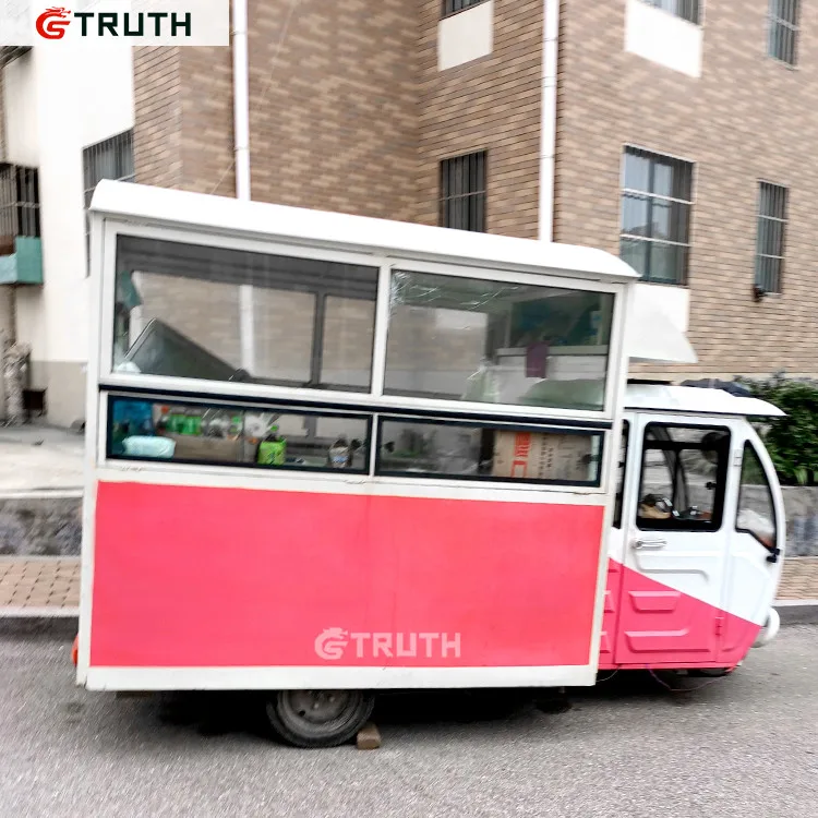 Classic Fiberglass Mini Small Street Churros BBQ Snack Fast Food Van Mobile Kitchen Food Cart Trailer