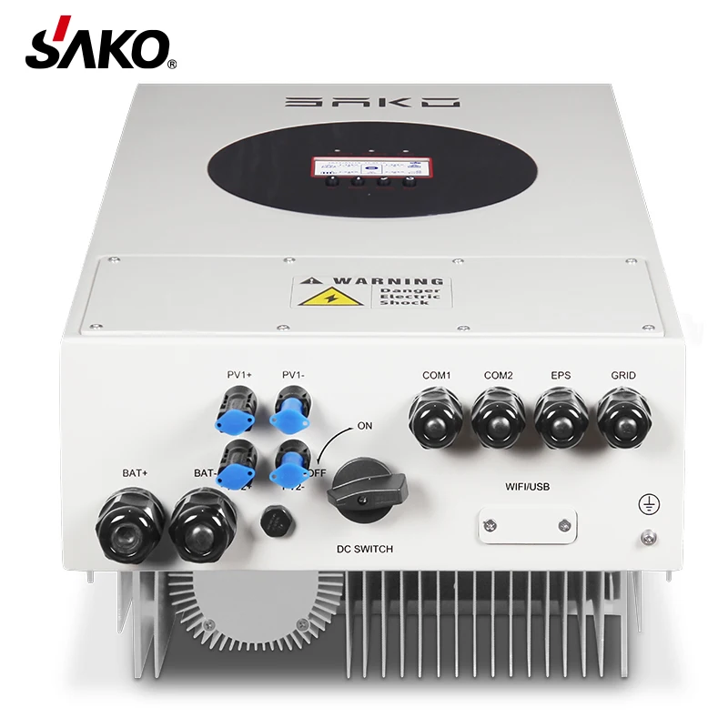 Sako Sunin On Off Grid Inverter Solar Energy System Mppt Dc To Ac 5000W 5Kva 3.5Kw 4000W 5Kw Three 3 Phase Hybrid Solar Inverter
