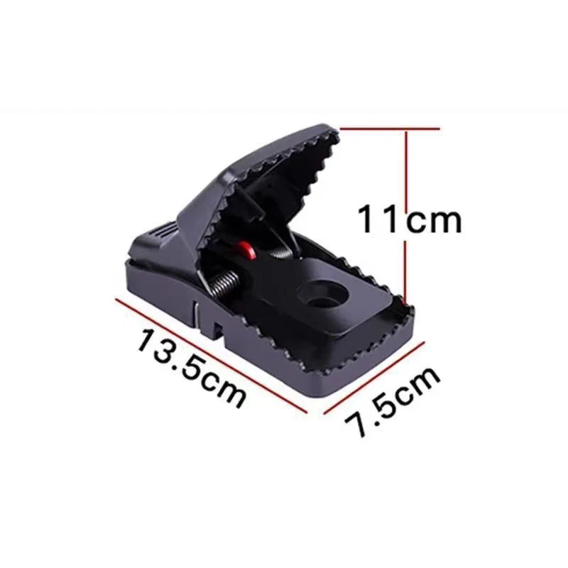 RS847 Home Kitchen Catcher Killer Rat Traps Household High-sensitivity Mouse Clip Black Plastic Automatic Mousetrap