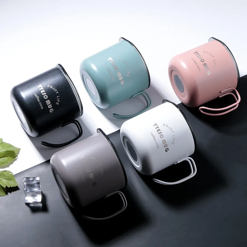 Shinetime High Quality OEM Design Outdoor 300ML Stainless Handle Coffee Cups