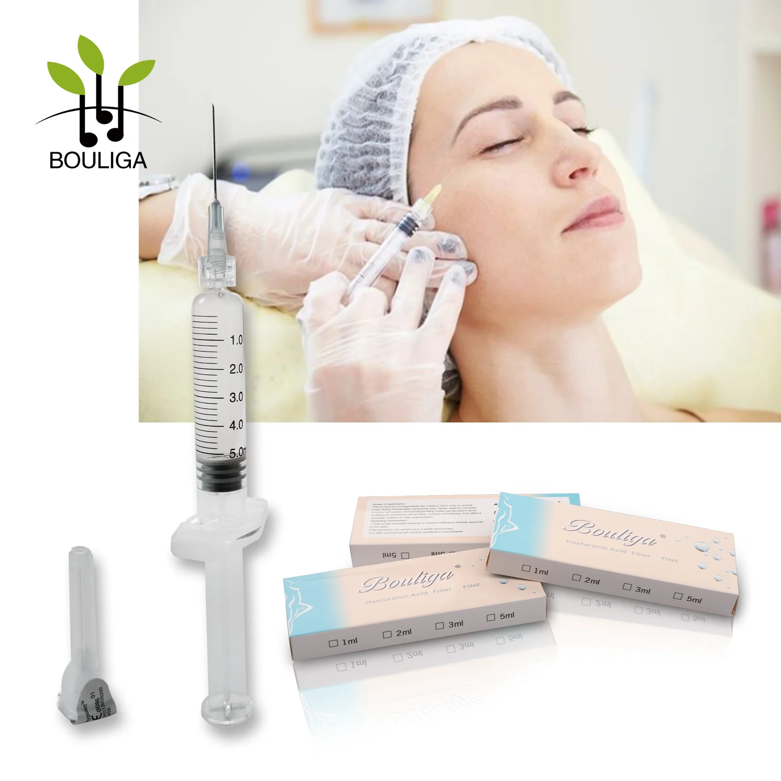 
5ml filler ha cross linked dermal filler anti wrinkle hyaluronic acid injections to buy 