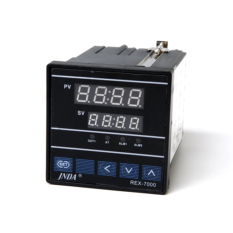Unique design 72mm*72mm multiple alarm types digital pt100 electronic temperature controller with relay output
