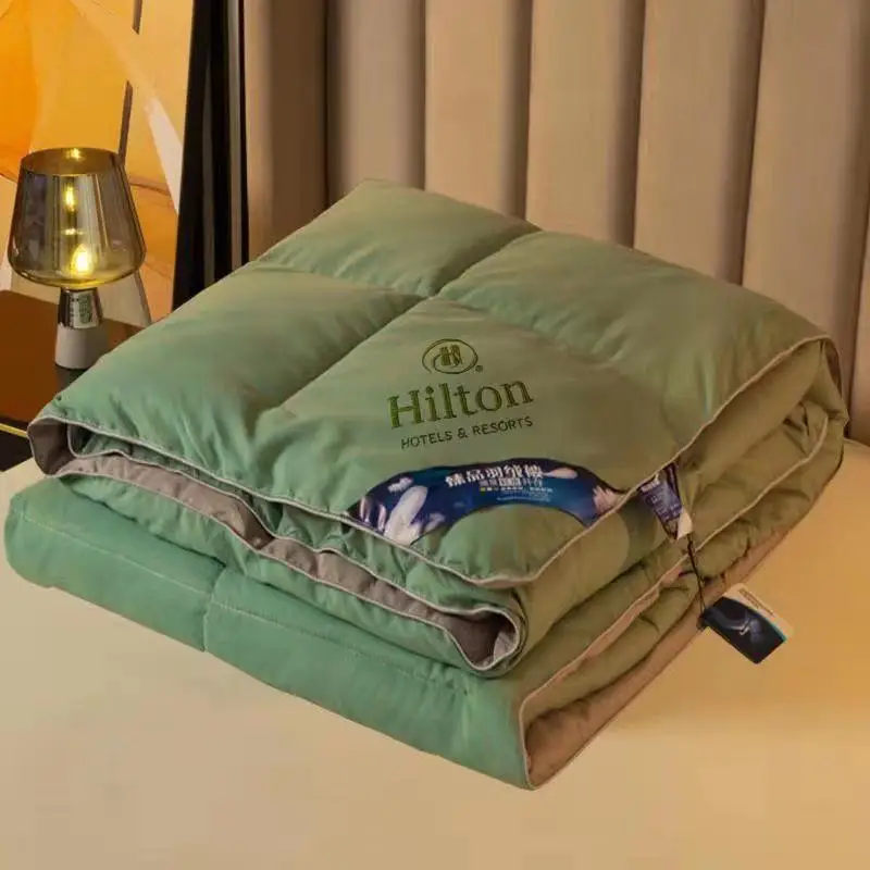 Hot Selling Hilton Hotel Comforter Summer Cool Quilt Duvet Like Naked Sleeping Quilt Duvet with bag (1600308127178)