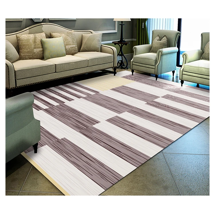 Geometrical nordic fluffy soft plush area rug house carpet floor multi color tufted carpet