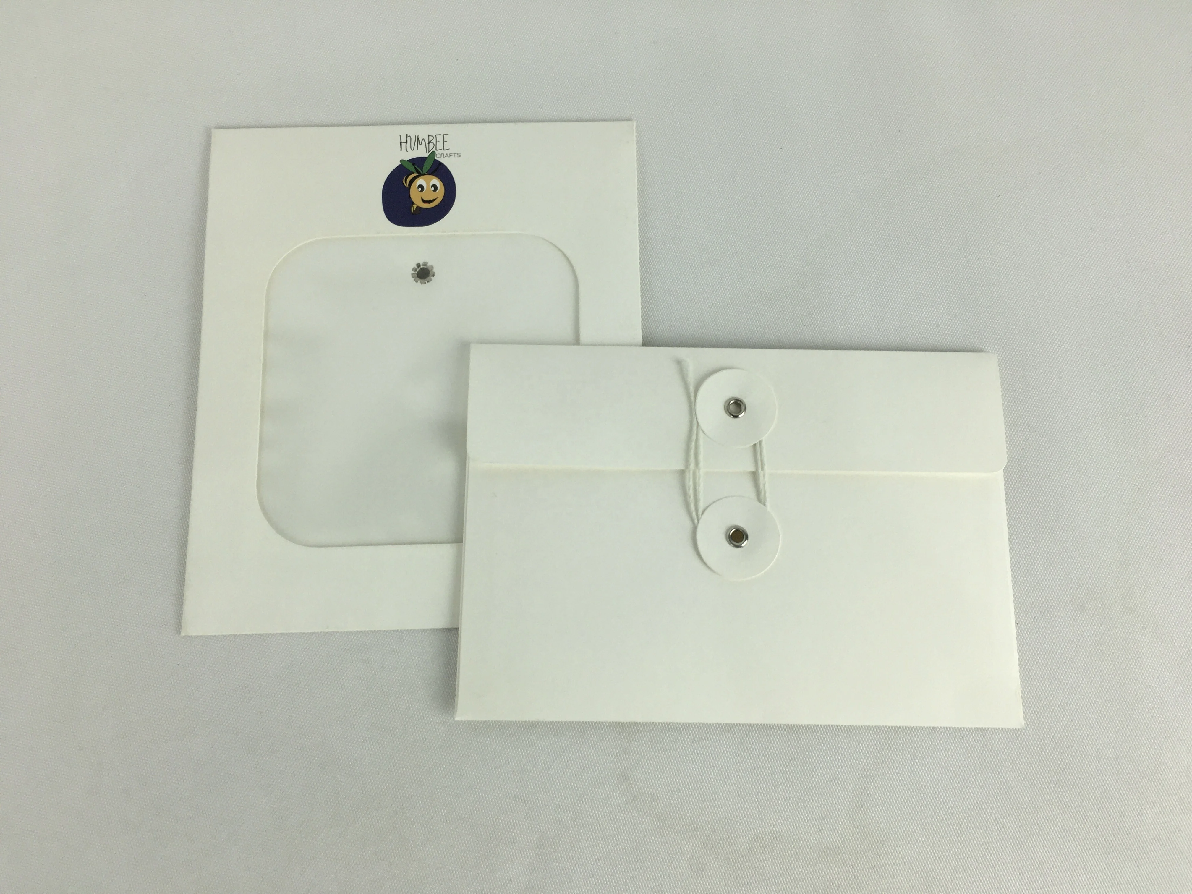 Custom Embossed Logo Gift Card Coin Seed White Kraft Packaging Envelope Projects Contracts Filing Envelopes With String Closure