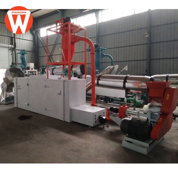 Best selling complete set fish feed extruder plant for sale