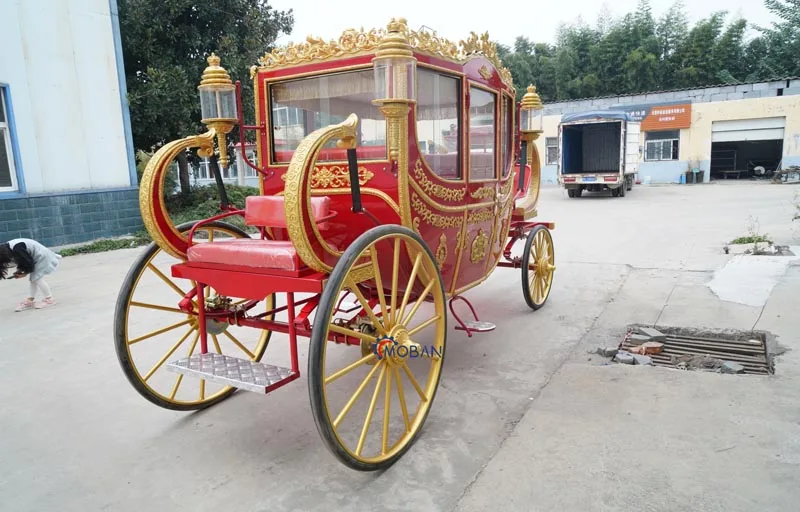2024 latest luxury small carriage seat factory direct sales horse drawn/ electric horse carriage tourist buggy