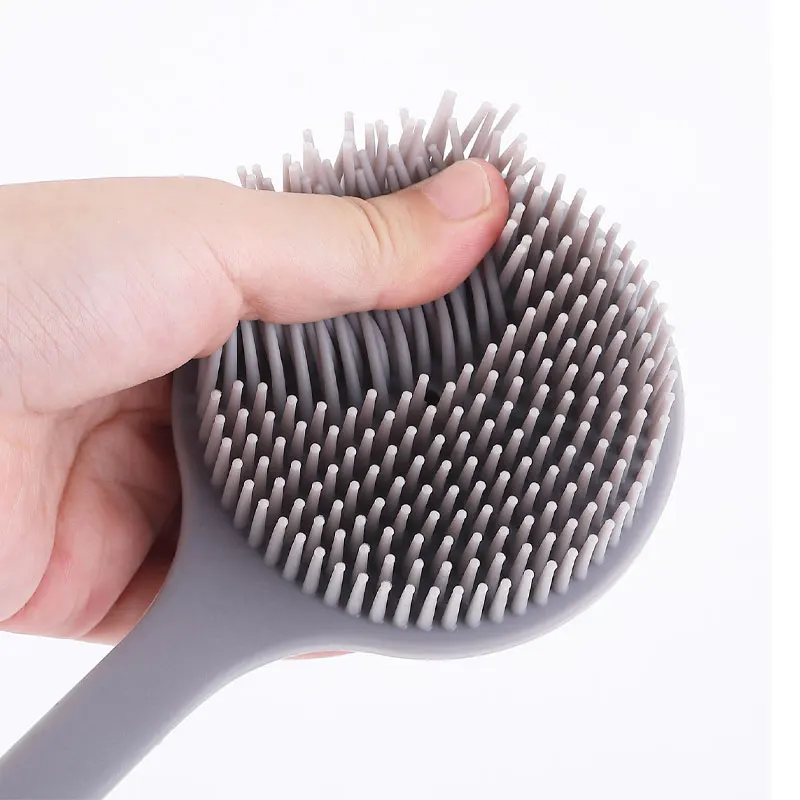 wanmei Salon silica gel scrub set is soft and does not hurt the skin soft close skin for shampoo bath brush