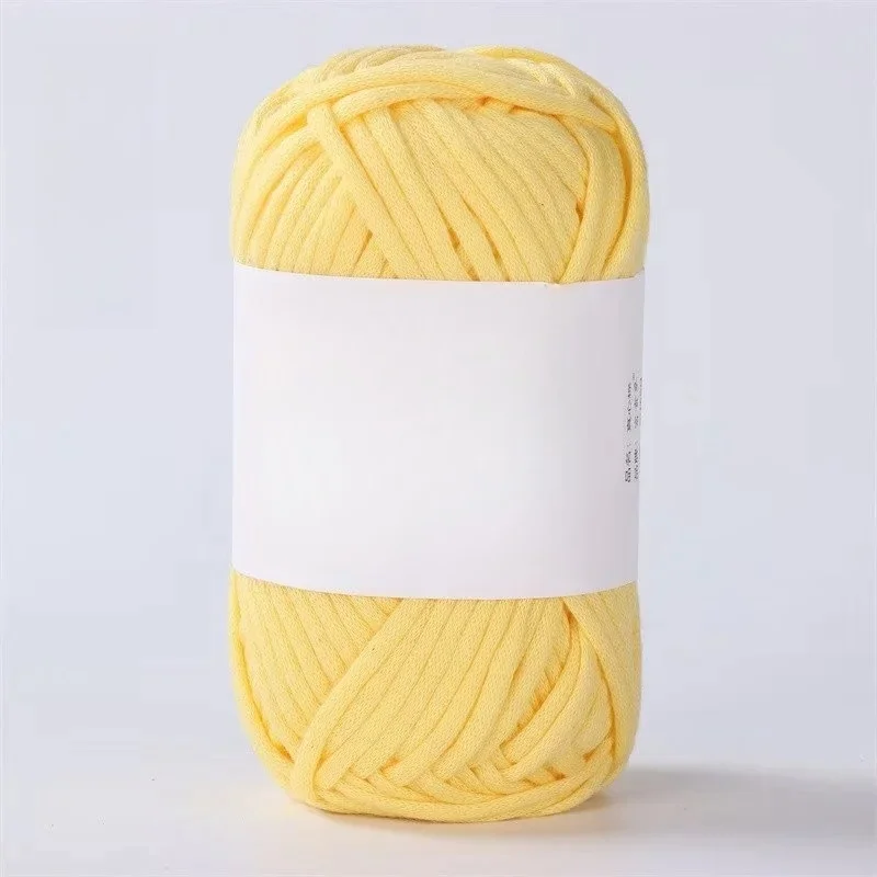 wholesale 50g 68% cotton 32% acrylic 4.0mm crochet hook Hollow cotton yarn DIY hand woven bag hat yarn