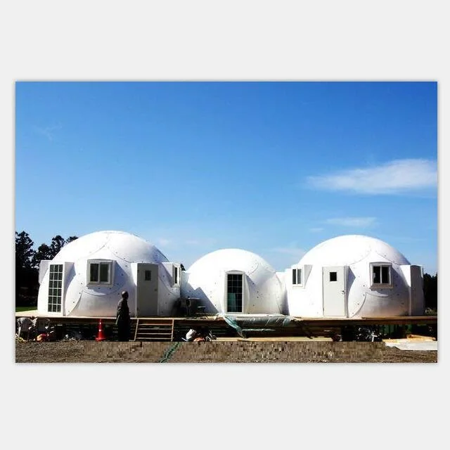 Convenient Prefab Fiberglass Dome House with Electrics and Plumbing