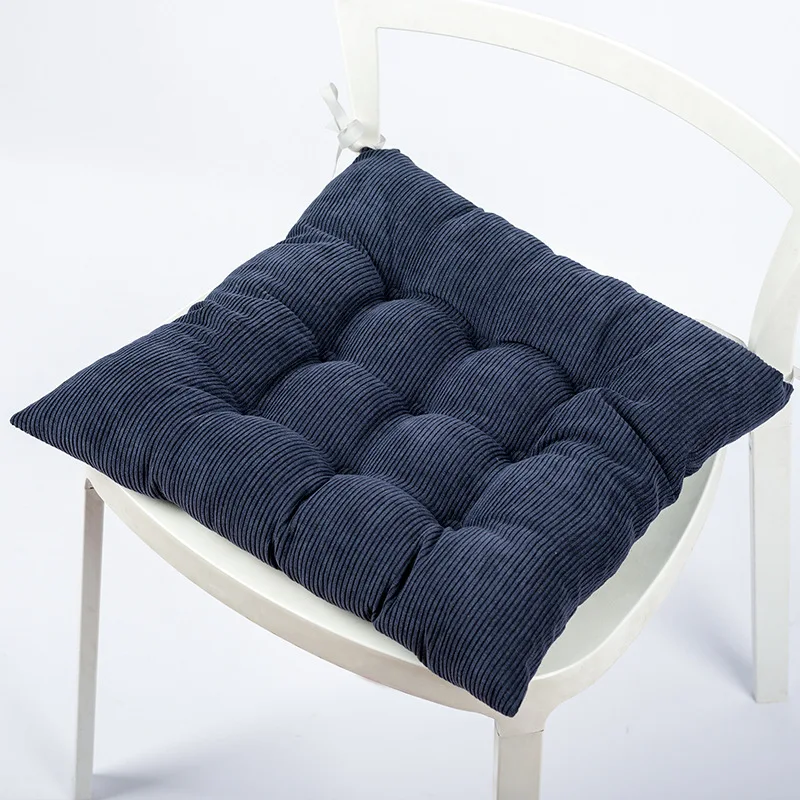 Chair Pads Square Chair Cushion with Ties Soft Thicken Seat Pads Cushion Pillow for Office Home