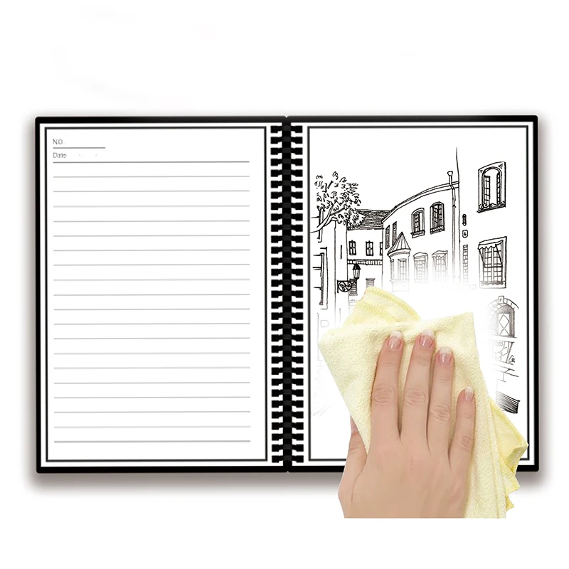 
 Новое поступление 2020, персонализируемый многоразовый стираемый умный блокнот Owltree с влажным нагревом и сухим покрытием, рекламный подарочный набор  