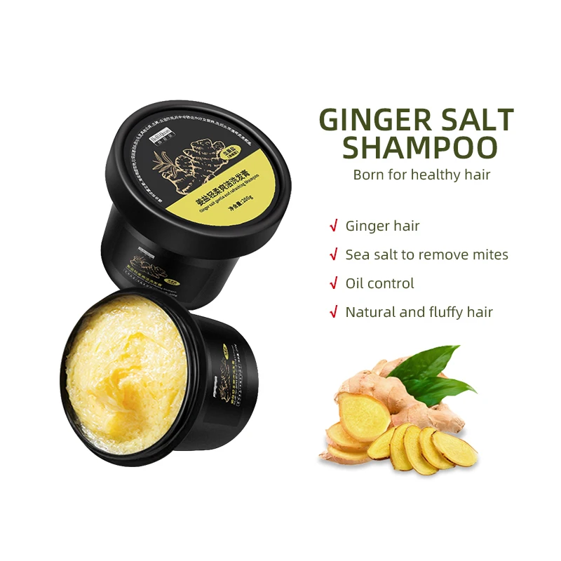 Ginger Salt Gentle Shuangjie Shampoo Oil Control Oil Relief Anti-dandruff Polygonum Multiflorum Ginger Shampoo