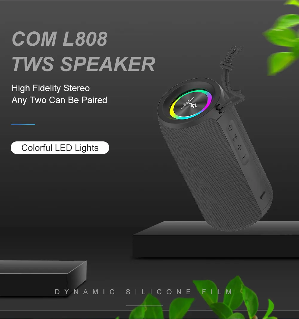 Sound Super Bass Wireless  IPX 6 Waterproof Outdoor Motorcycle Bike Power Bank Stereo Portable Wireless Speaker