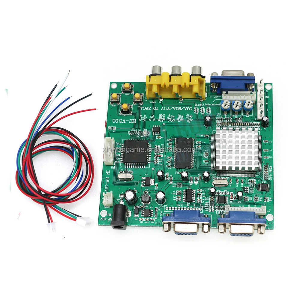 GBS8200 аркадная игра CGA/YUV/EGA/RGB сигнал на VGA HD LCD видео конвертер плата выход монетоуправляемый игровой слот pcb