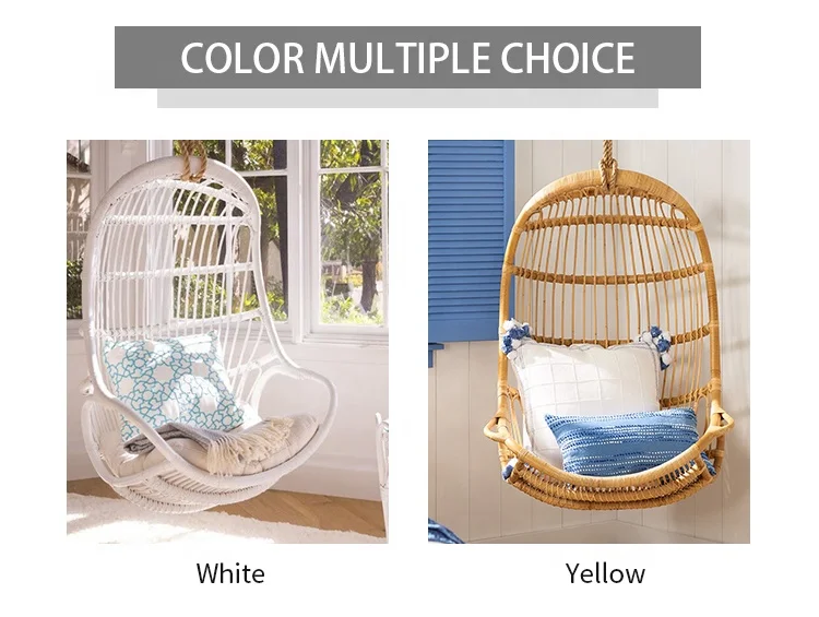 Source manufacturers wholesale rattan swing egg chair swing chair out door modern bedroom furniture set