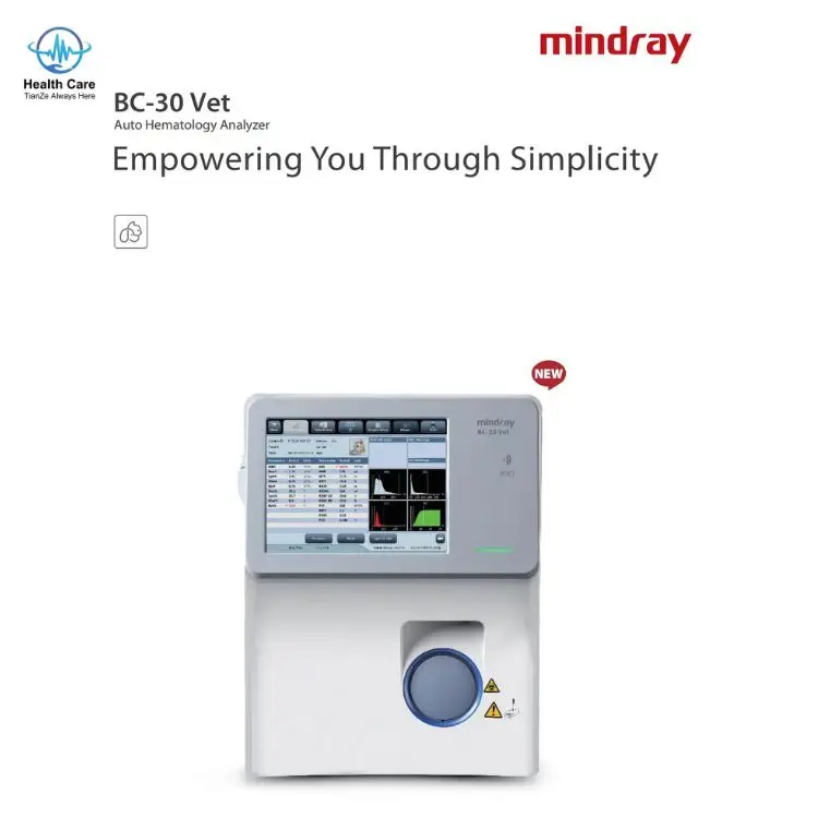 Mindray BC-30 Vet Auto Veterinary Hematology Analyzer Animal Blood Cell Analyzer BC-30 Vet Automatic Compact 4-Part