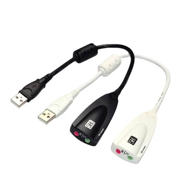 Внешняя звуковая карта USB 7 1 адаптер 5HV2 к 3D CH гарнитура