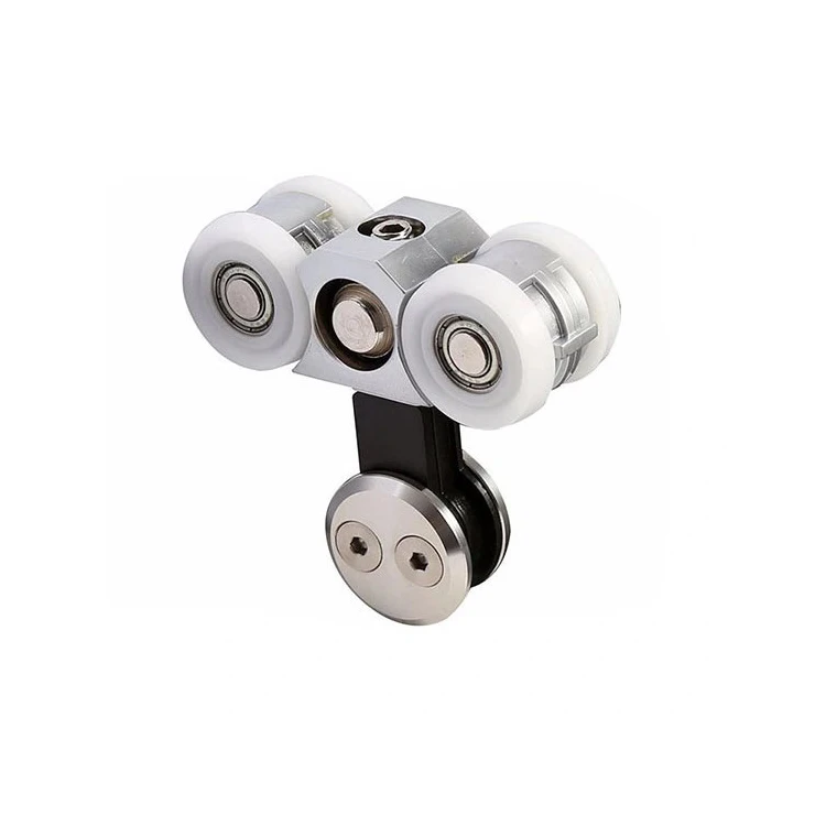 Stainless Steel Material Shower Room Bathroom Frame Glass Door Hardware Aluminum Sliding Door Track Roller