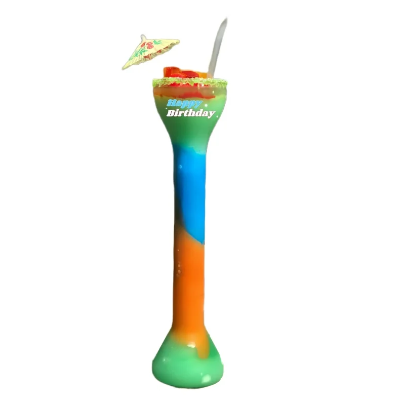 Slush Drinking Yard Cups American USA Eco-friendly Clear Party 24oz Custom Food Grade Plastic American Style Plastic Wine Glass