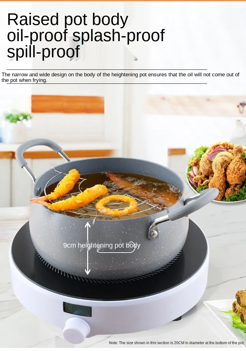 hot-selling low-cost multifunctional household fried soup pan pot with lid